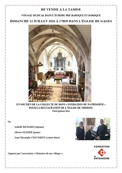 Concert à l'église de Gages - 
