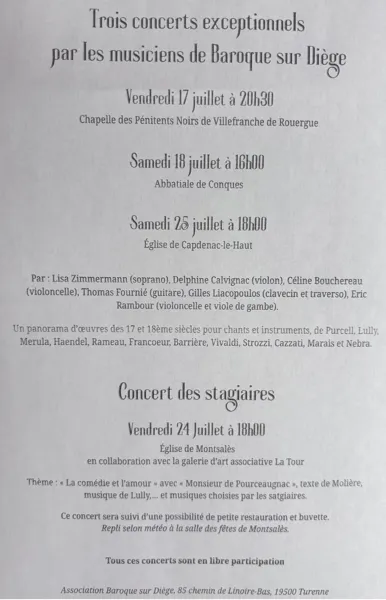 Concert de musique baroque