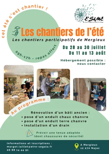 Les chantiers de l'été