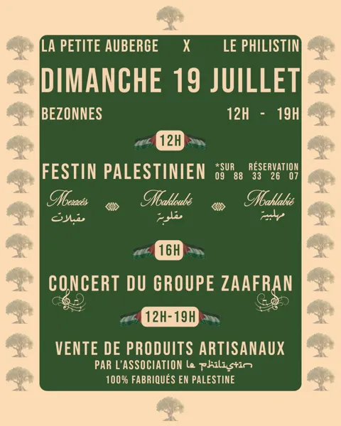 Journée culturelle aux couleurs de la Palestine à Bezonnes