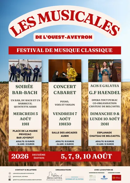 Les musicales de l'ouest Aveyron du plateau de Montbazens