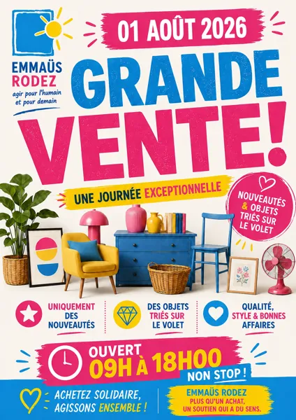 Grande vente d'été d'Emmaüs