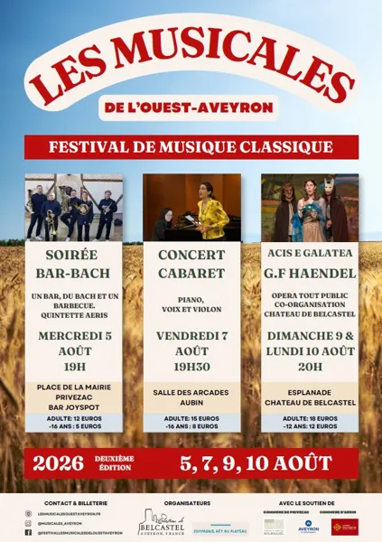 Concert cabaret - Les musicales de l'Ouest Aveyron