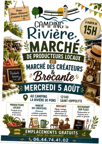 Marché de Producteurs locaux & Marché des créateurs & Brocante