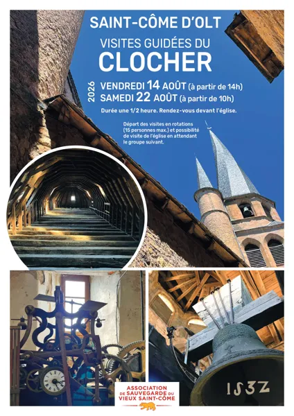 Visite commentée du clocher de Saint-Côme d'Olt