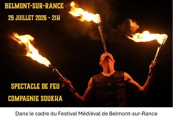 Spectacle pyrotechnique et de feu