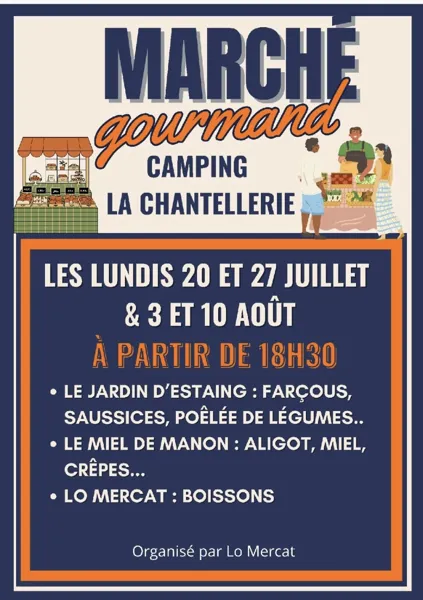 Marché gourmand au camping la Chantellerie