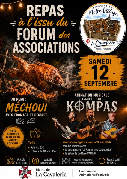 Repas à l'issu du forum des associations