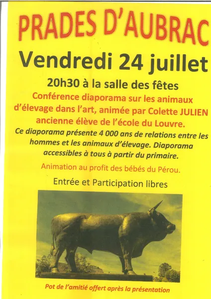 Conférence diaporama sur les animaux d'élevage dans l'art