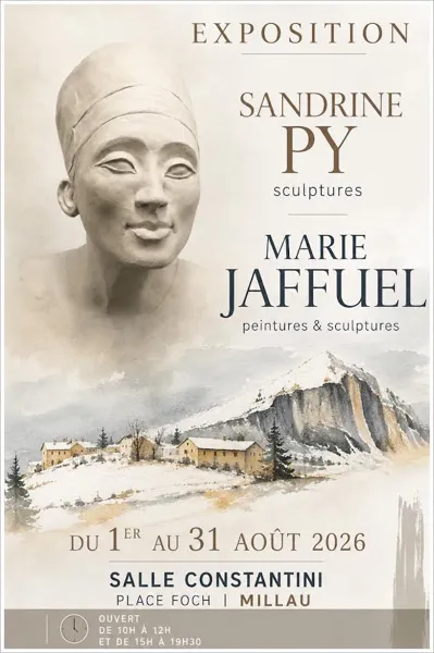 Exposition de peintures et sculptures de Sandrine Py et Marie Jaffuel - Salle Costantini