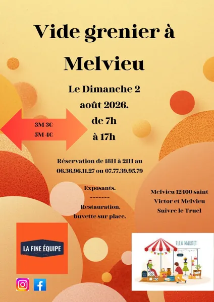 Vide grenier à Melvieu