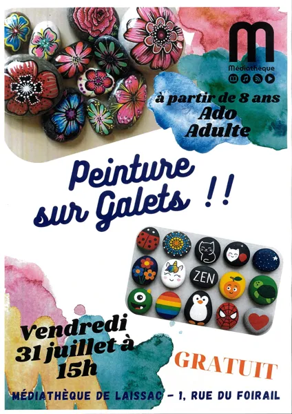 Peinture sur galets