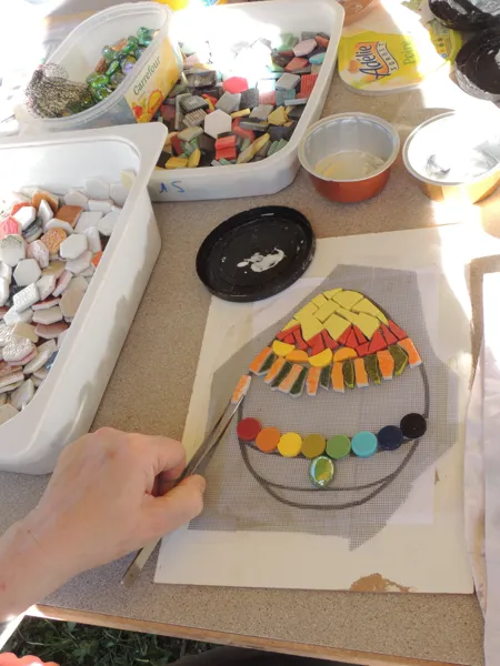 Atelier Mosaïque pâte de verre et émaux