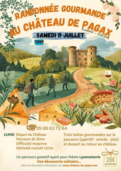 Randonnée gourmande au Château de Pagax