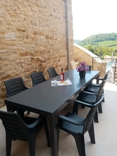Terrasse, Office de Tourisme des Causses à l'Aubrac