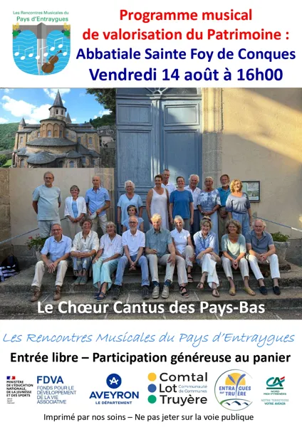 Concert - le chœur Cantus des Pays Bas