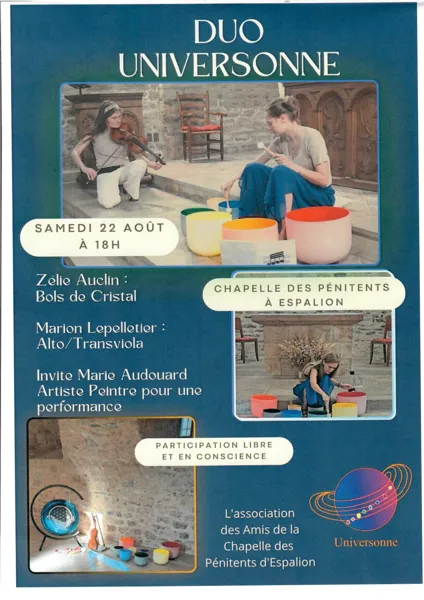 Concert - Duo Universonne à la chapelle des pénitents