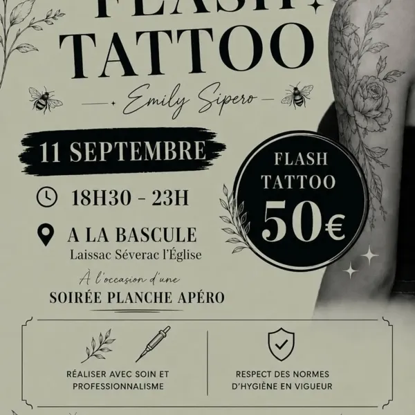 Petite soirée Flash Tattoo à La Bascule