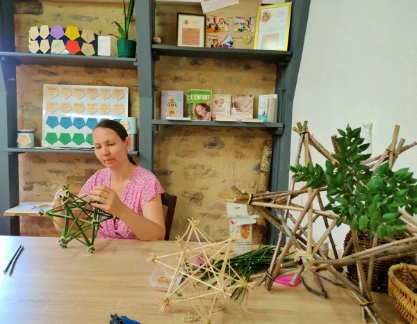 , Atelier Vannerie : Dodécaèdres étoilés