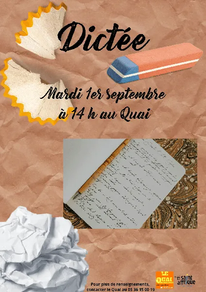 Les Ateliers du mardi : Dictée