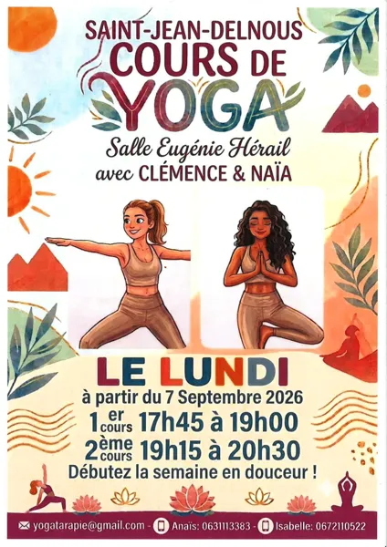 Cours de yoga – Saint-Jean-Delnous