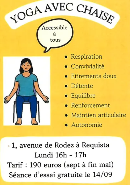Yoga avec chaise – Réquista