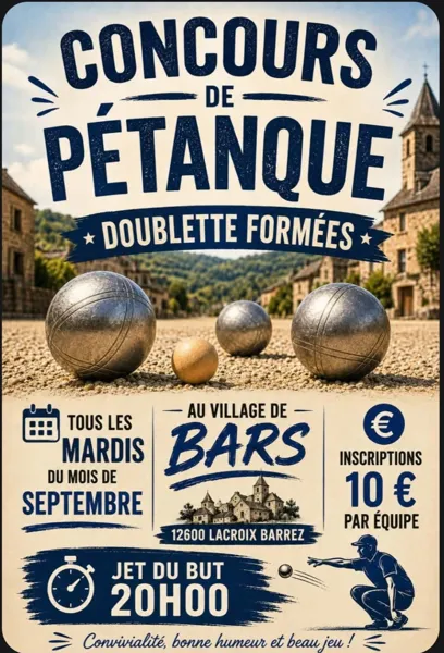 Concours de pétanque