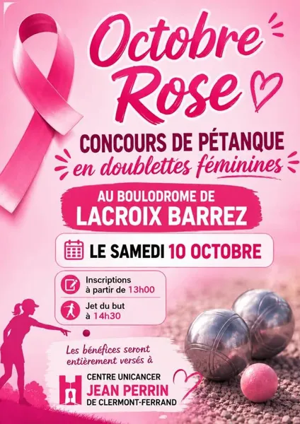 Concours de pétanque en doublettes féminines