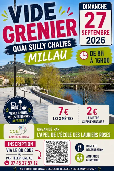 Vide grenier quai Sully Chalies - APEL Lauriers Roses