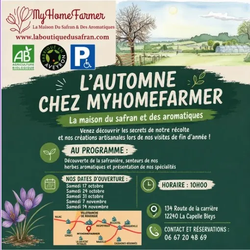L'automne à la maison du safran et des aromatiques