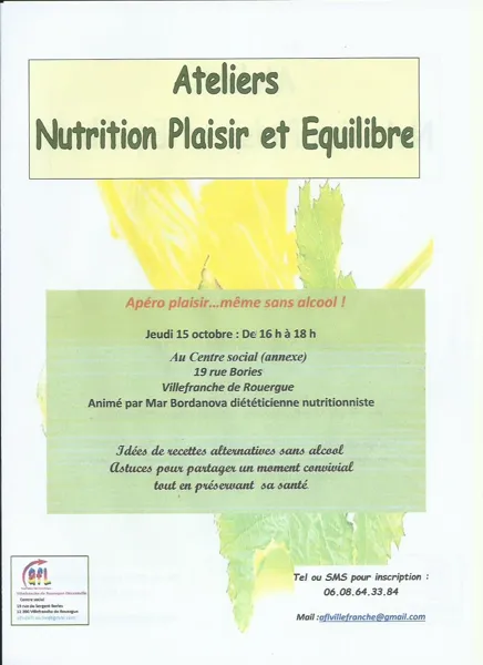 Atelier : nutrition, plaisir et équilibre