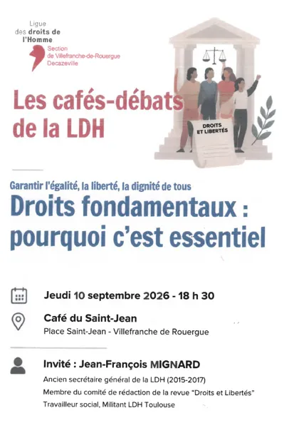 Les cafés-débats de la Ligue des Droits de l'Homme
