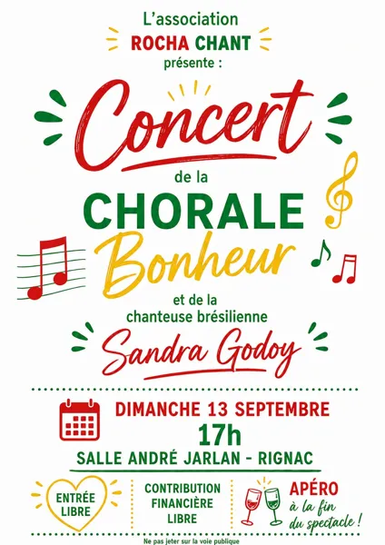 Concert de la chorale Bonheur et Sandra Godoy