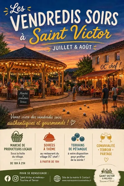 Marché nocturne mensuel de Saint-Victor