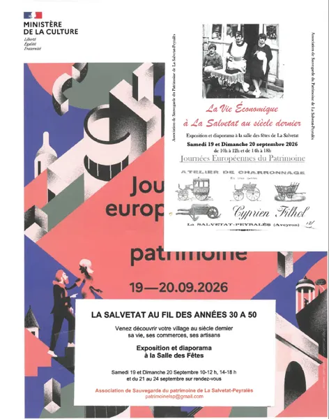 Exposition et diaporama : La vie économique de La Salvetat au siècle dernier