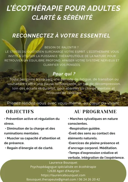Ecothérapie pour adultes