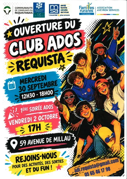 Ouverture du Club Ados & première soirée