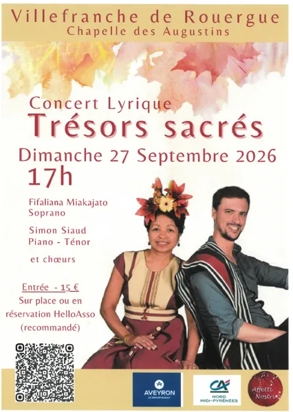 Concert lyrique : Trésors sacrés