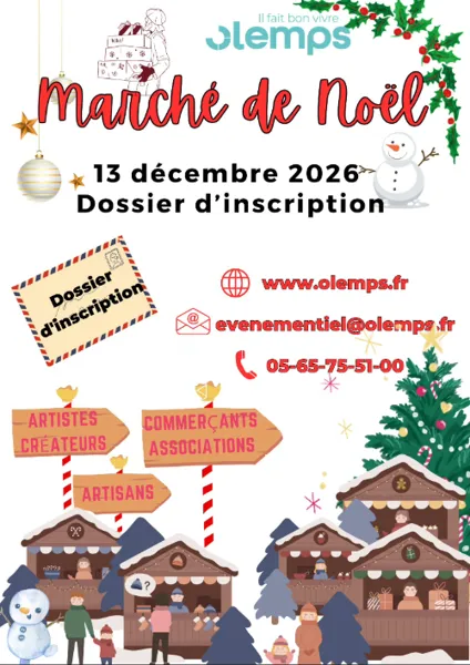 Inscriptions ouvertes pour le Marché de Noël 2026 !