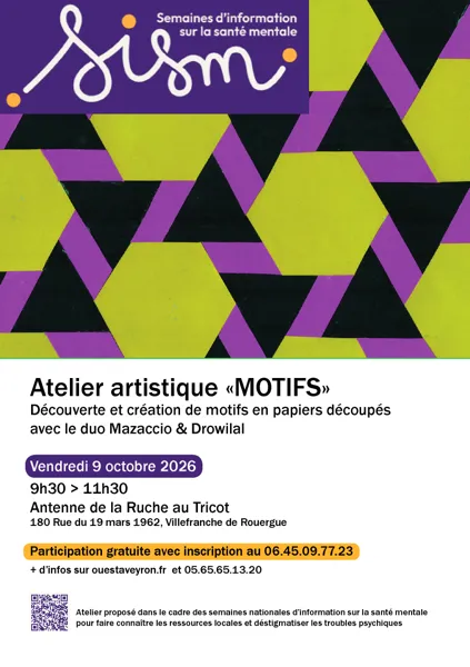 Semaines d'information sur la santé mentale - Atelier artistique 