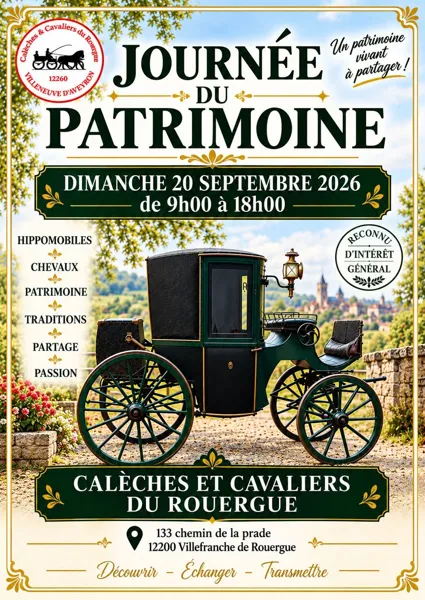Journée du patrimoine - Calèches et cavaliers du Rouergue