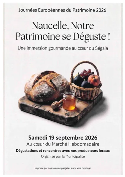 JEP 2026 - Naucelle, notre patrimoine se déguste !