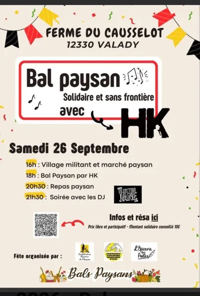 Bal paysan solidaire et sans frontière