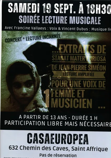 Soirée lecture musicale