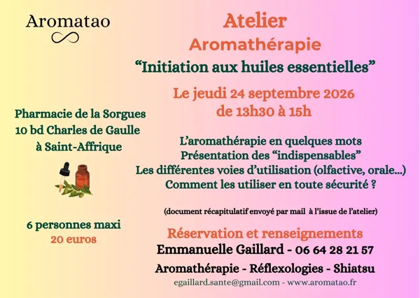 Atelier Aromathérapie : 