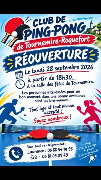 Réouverture Club de Ping-Pong