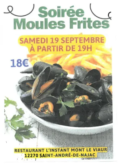 Soirée Moules-Frites