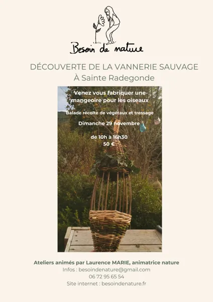 Atelier : Mangeoire pour oiseaux en vannerie sauvage