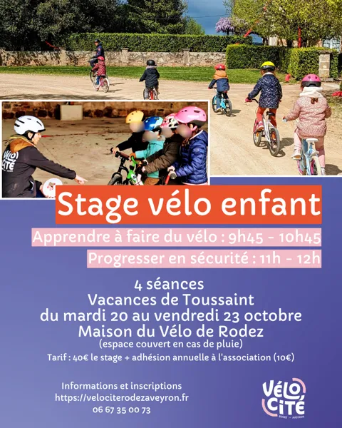Stage vélo enfant