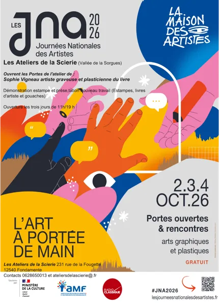 Journées Nationales des Artistes aux Ateliers de la Scierie